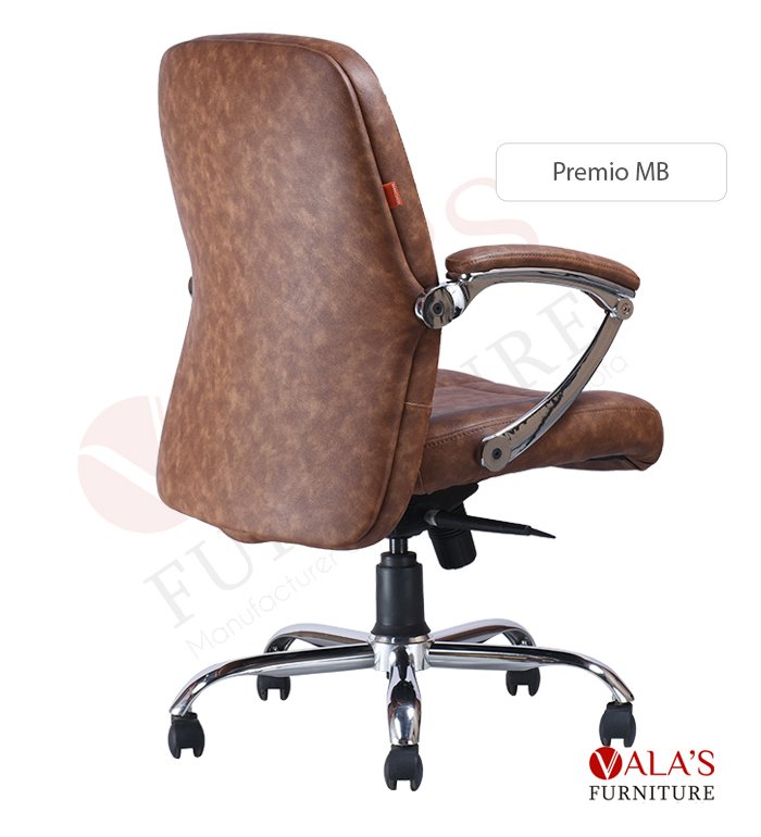 Back view Premio Med back boss cabin visitor chair Brand valas