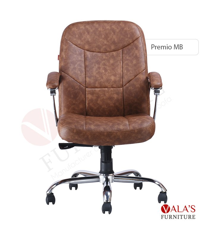 Front view of Premio med back chair By valas