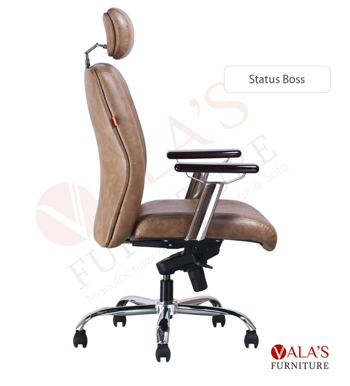 Side view of Status boss chair by Valas Brand