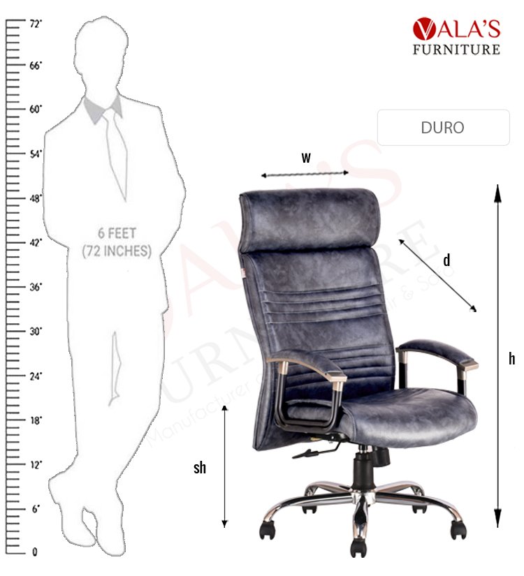 specifications valas duro boss chair