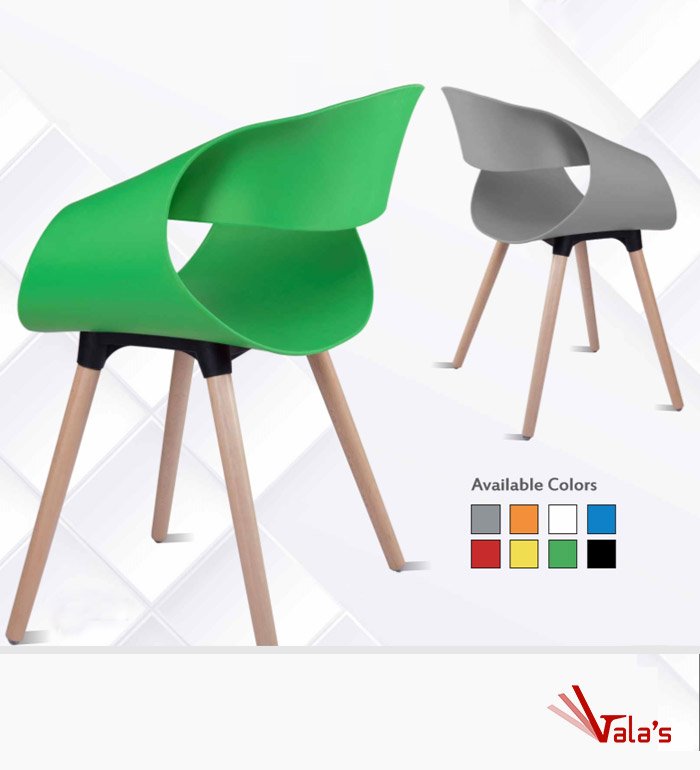 attractive premium designer green and gray cafe chair