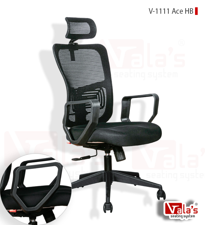 Product Ace High Back Office Chair is a Valas Brand boss office chair manufactured in ahmedabad factory