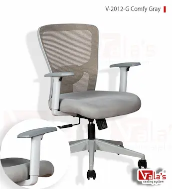 V-2012-G model name Comfy Med Back Gray Chair staff office chair.