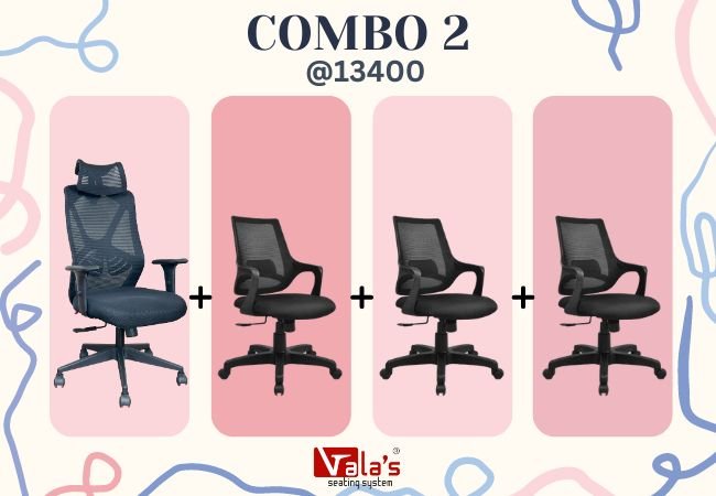 combo offer valas brand momento and fusion models for office chairs